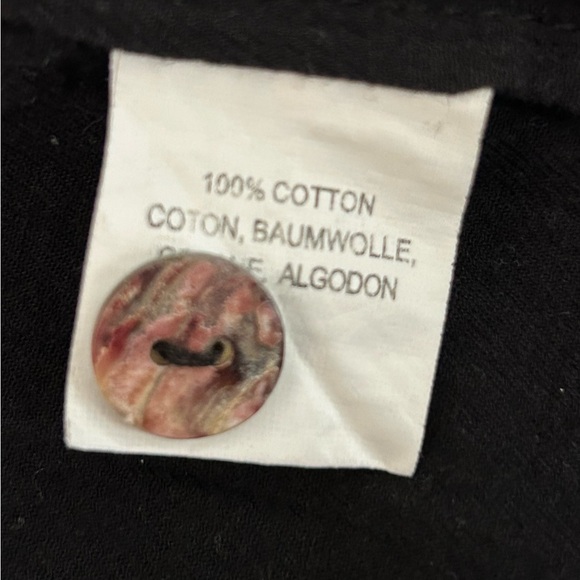 HD in Paris Anthropology Embroidery Black Swing Top XL L - Picture 4 of 4